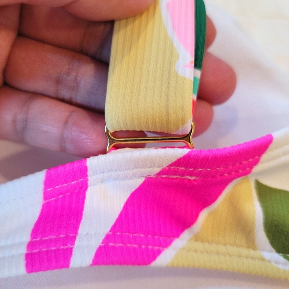 NWT Xhilaration Ribbed Bikini | Multicolored Tropical Print | Size XL - Picture 7 of 11